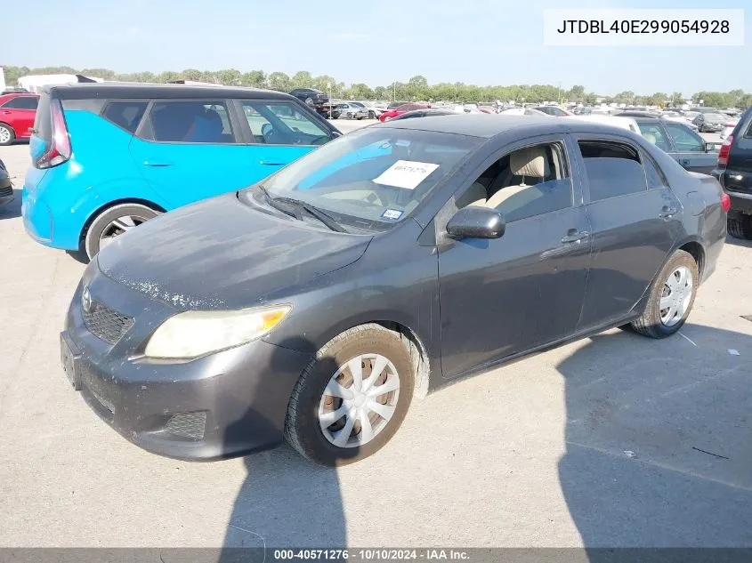 2009 Toyota Corolla Le VIN: JTDBL40E299054928 Lot: 40571276