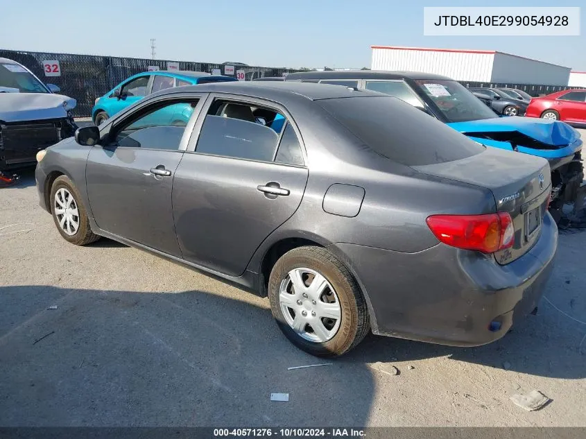 2009 Toyota Corolla Le VIN: JTDBL40E299054928 Lot: 40571276