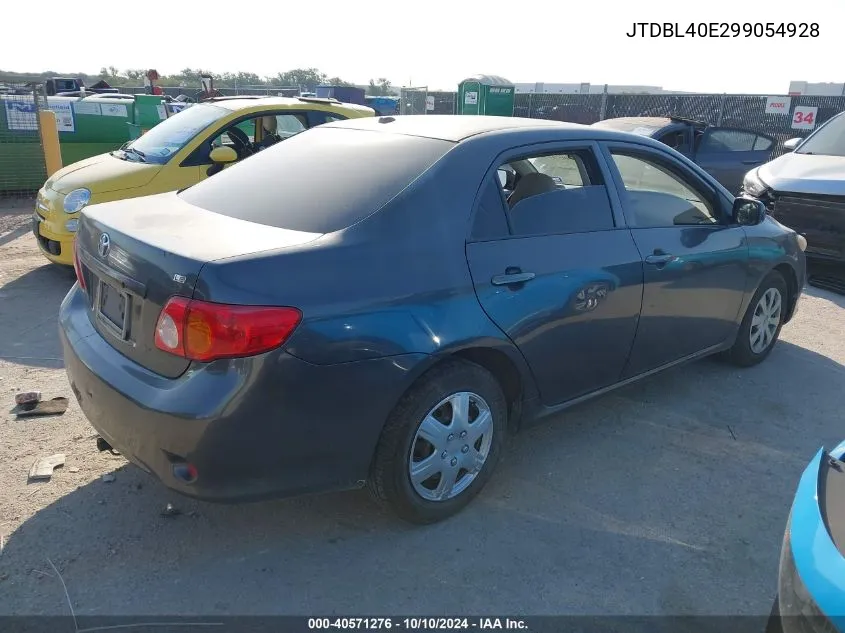 2009 Toyota Corolla Le VIN: JTDBL40E299054928 Lot: 40571276