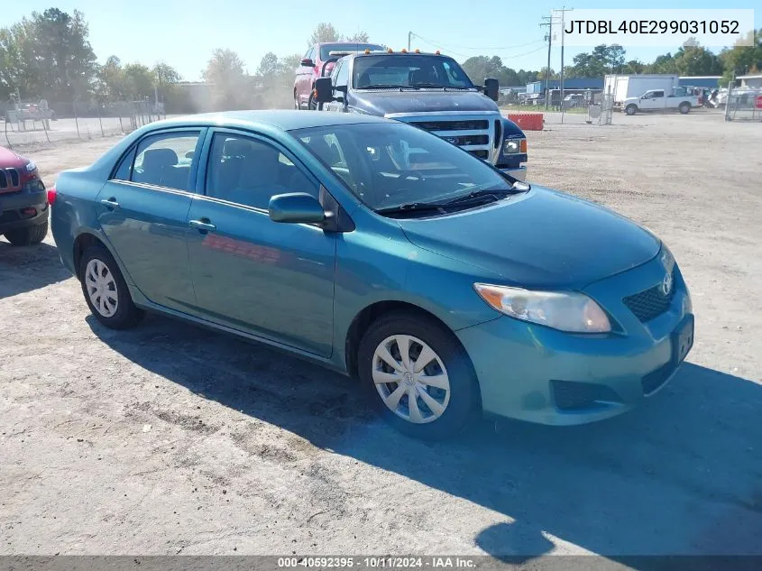 2009 Toyota Corolla Le VIN: JTDBL40E299031052 Lot: 40592395