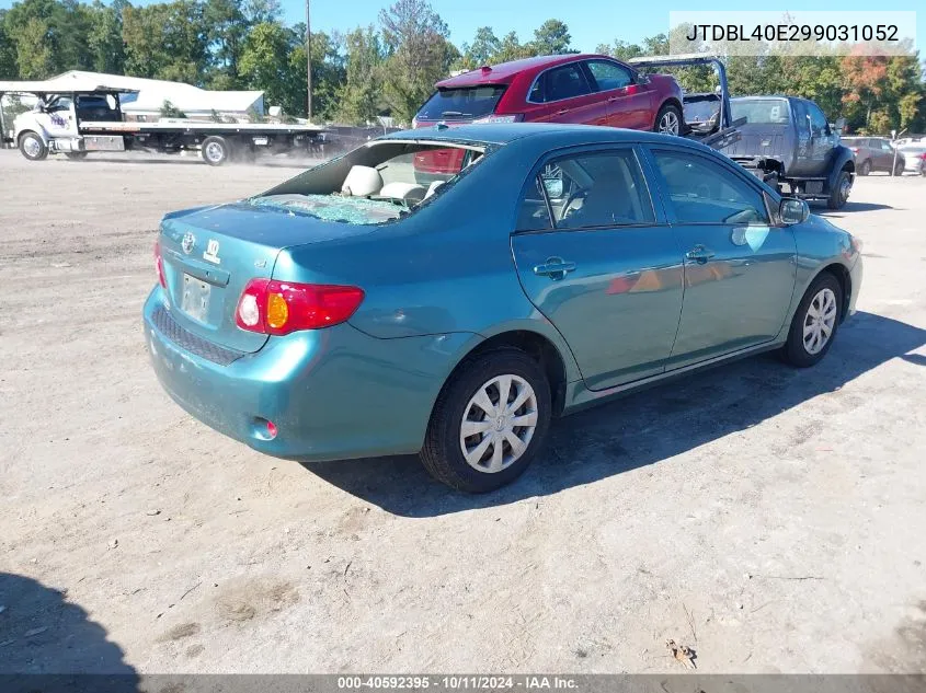 2009 Toyota Corolla Le VIN: JTDBL40E299031052 Lot: 40592395