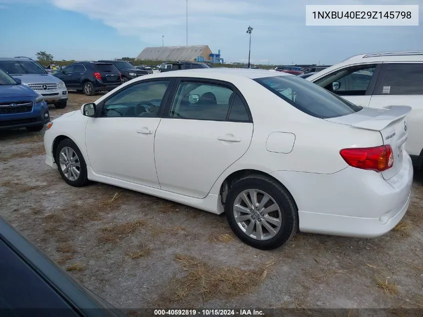 2009 Toyota Corolla S VIN: 1NXBU40E29Z145798 Lot: 40592819