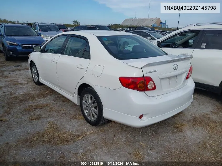 2009 Toyota Corolla S VIN: 1NXBU40E29Z145798 Lot: 40592819