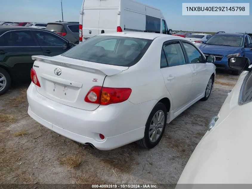 2009 Toyota Corolla S VIN: 1NXBU40E29Z145798 Lot: 40592819