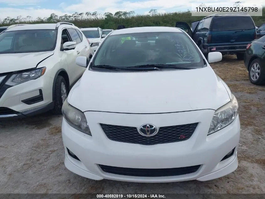 2009 Toyota Corolla S VIN: 1NXBU40E29Z145798 Lot: 40592819