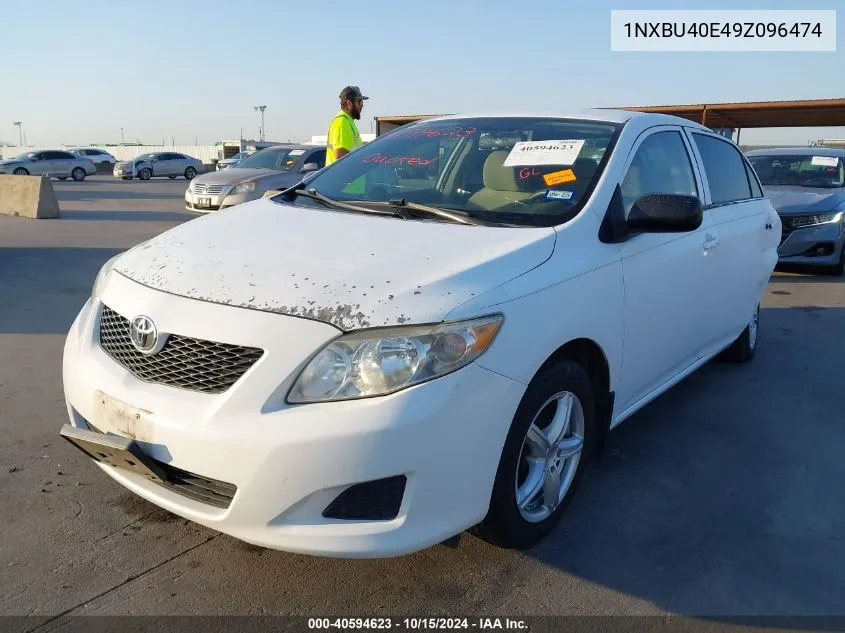 2009 Toyota Corolla VIN: 1NXBU40E49Z096474 Lot: 40594623