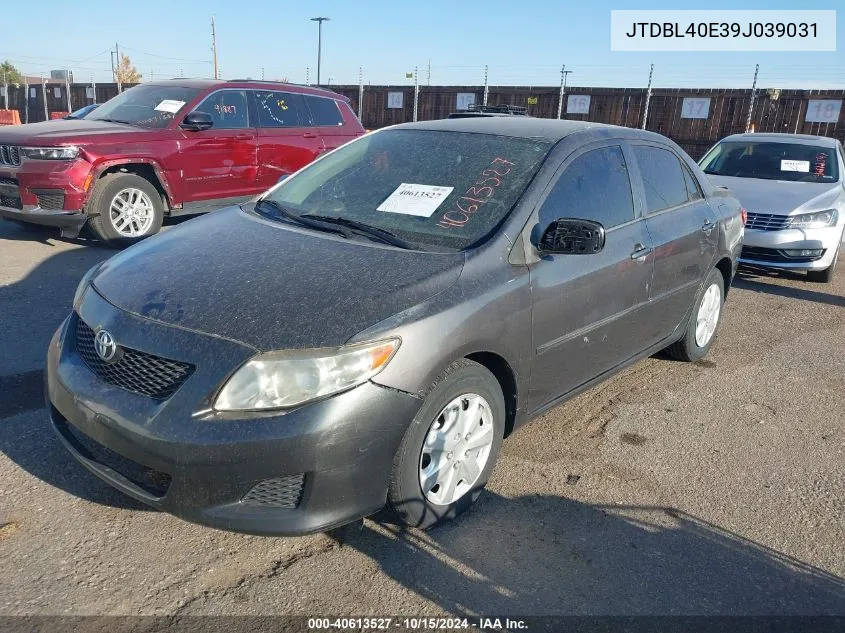 2009 Toyota Corolla Le VIN: JTDBL40E39J039031 Lot: 40613527