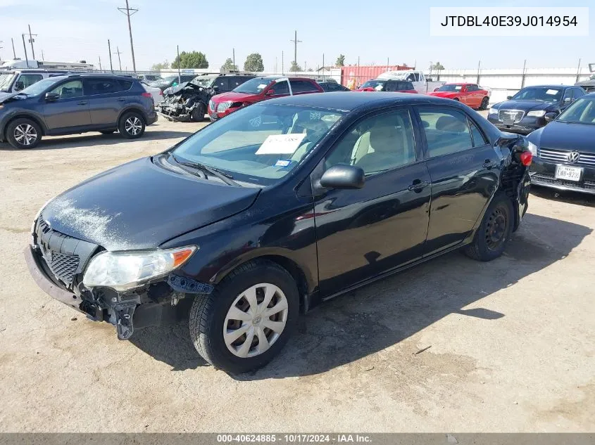 2009 Toyota Corolla VIN: JTDBL40E39J014954 Lot: 40624885