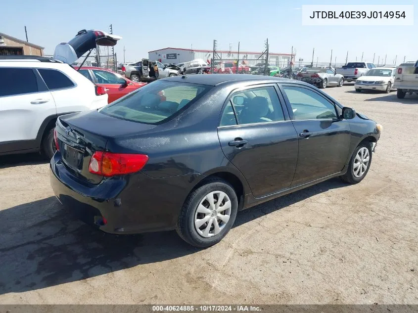 2009 Toyota Corolla VIN: JTDBL40E39J014954 Lot: 40624885