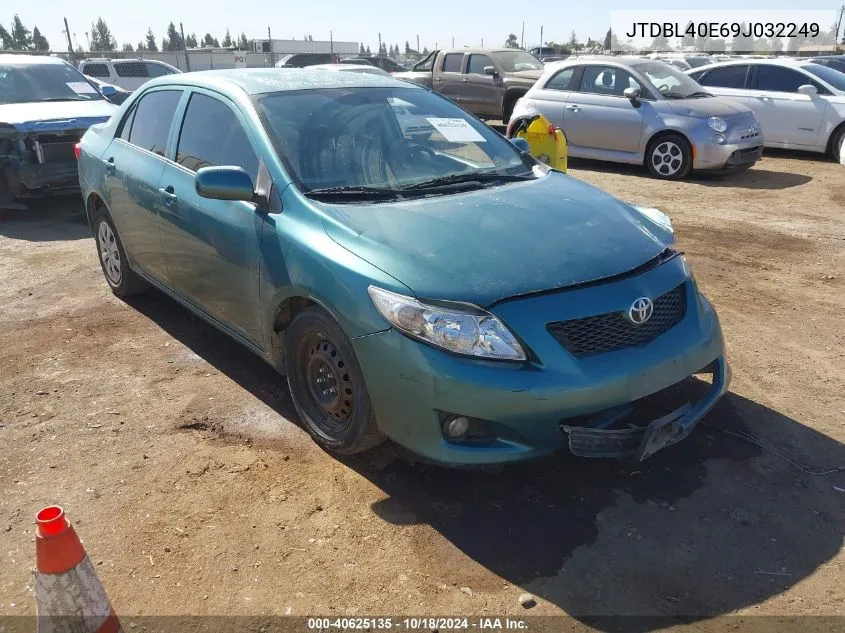 2009 Toyota Corolla Le VIN: JTDBL40E69J032249 Lot: 40625135