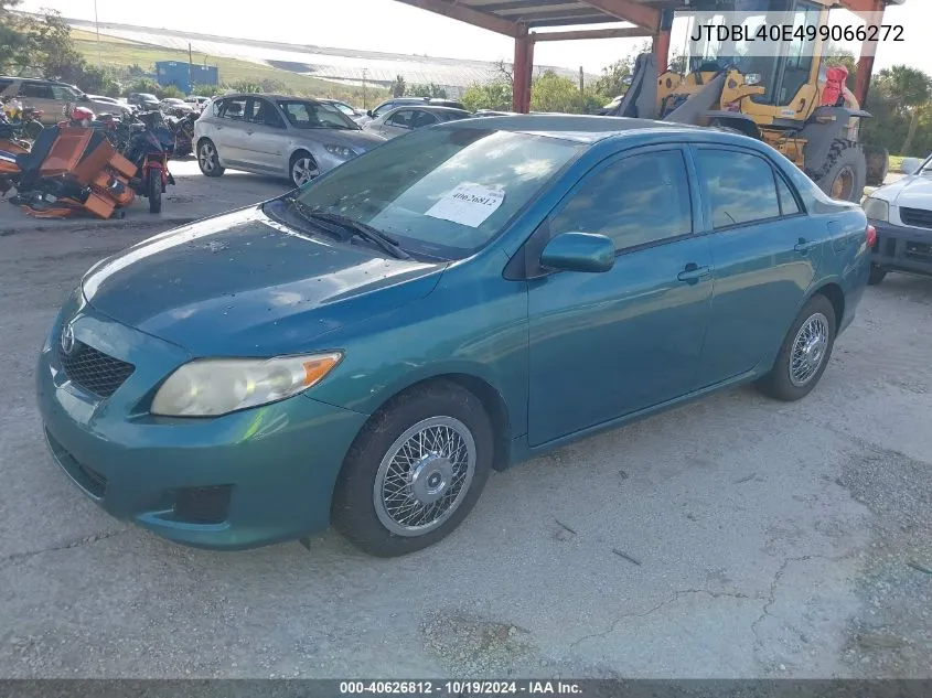 2009 Toyota Corolla Le VIN: JTDBL40E499066272 Lot: 40626812