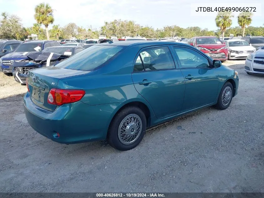 2009 Toyota Corolla Le VIN: JTDBL40E499066272 Lot: 40626812