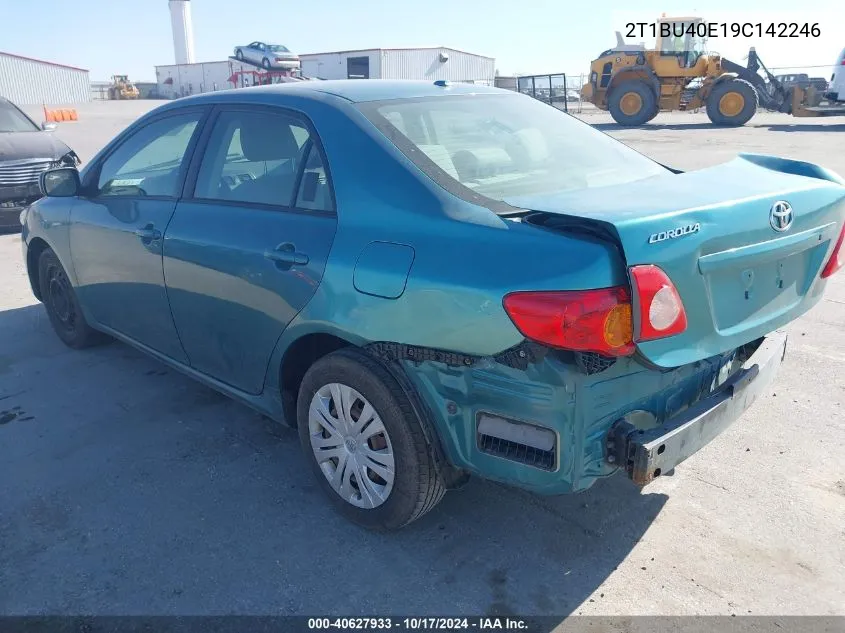 2009 Toyota Corolla Xle VIN: 2T1BU40E19C142246 Lot: 40627933