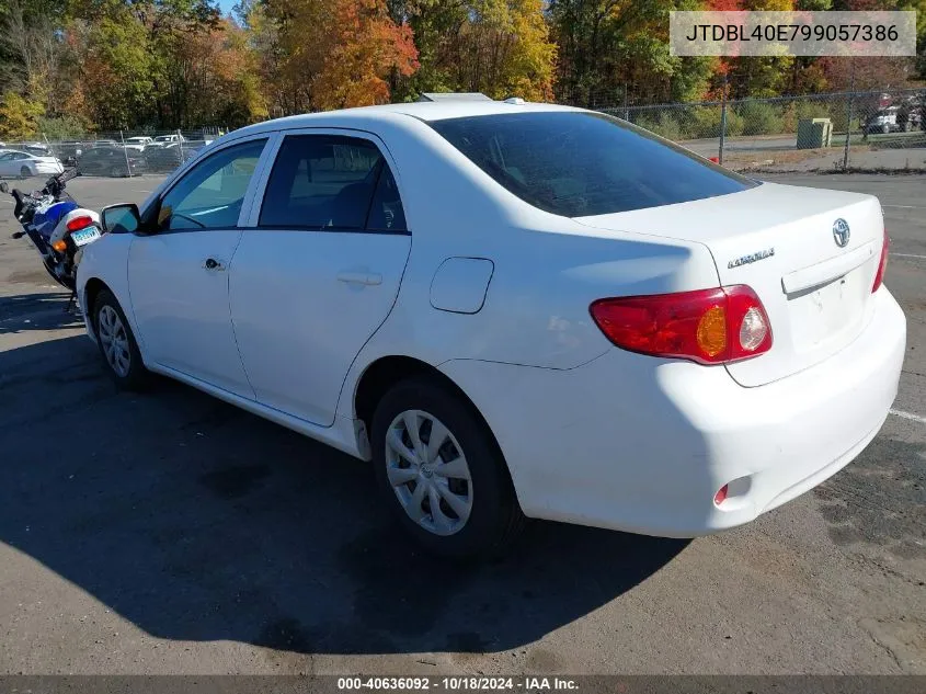 2009 Toyota Corolla Le VIN: JTDBL40E799057386 Lot: 40636092