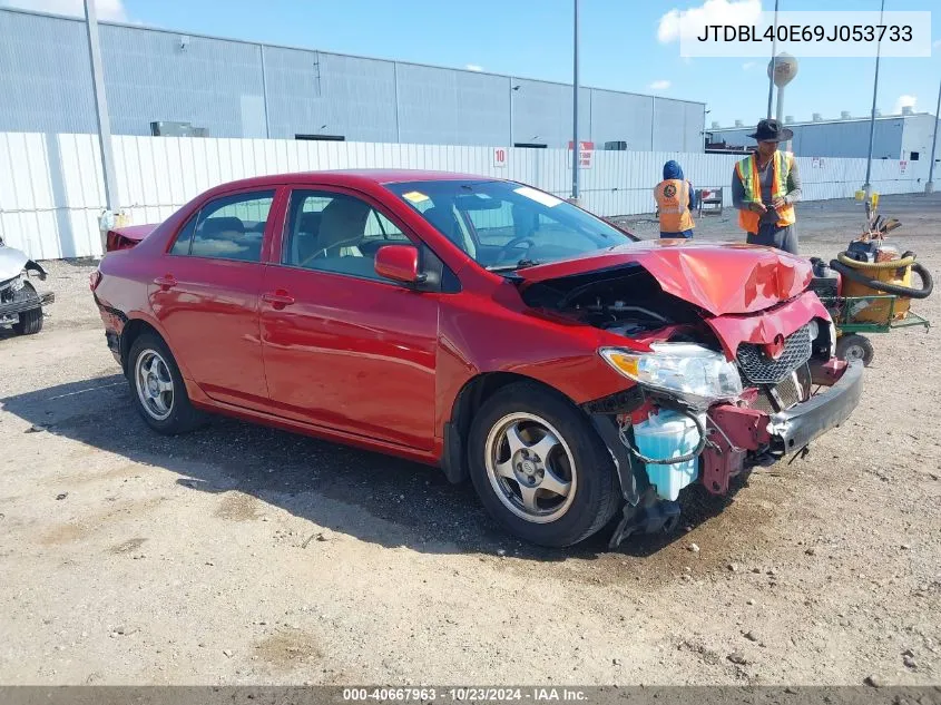 2009 Toyota Corolla Le VIN: JTDBL40E69J053733 Lot: 40667963