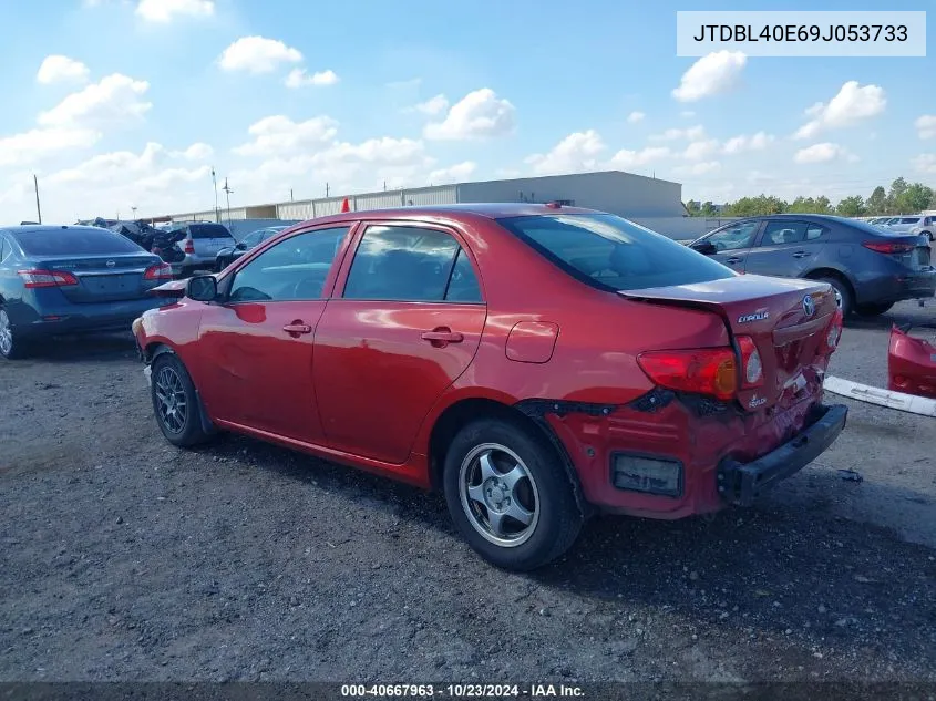 2009 Toyota Corolla Le VIN: JTDBL40E69J053733 Lot: 40667963