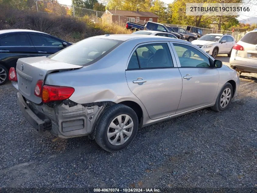 2T1BU40E19C135166 2009 Toyota Corolla Le