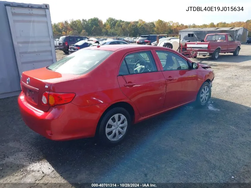 2009 Toyota Corolla Le VIN: JTDBL40E19J015634 Lot: 40701314