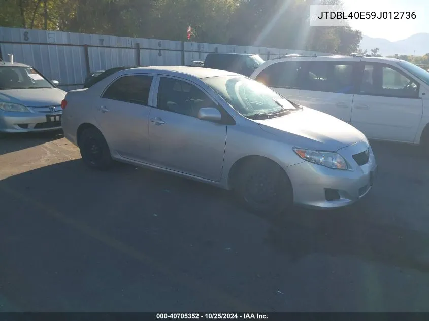 JTDBL40E59J012736 2009 Toyota Corolla Le