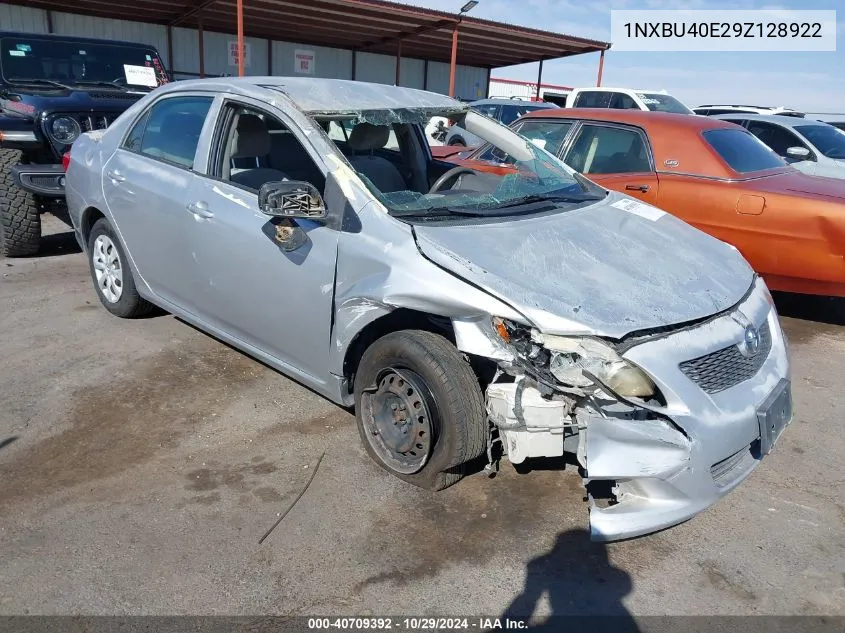 2009 Toyota Corolla Le VIN: 1NXBU40E29Z128922 Lot: 40709392