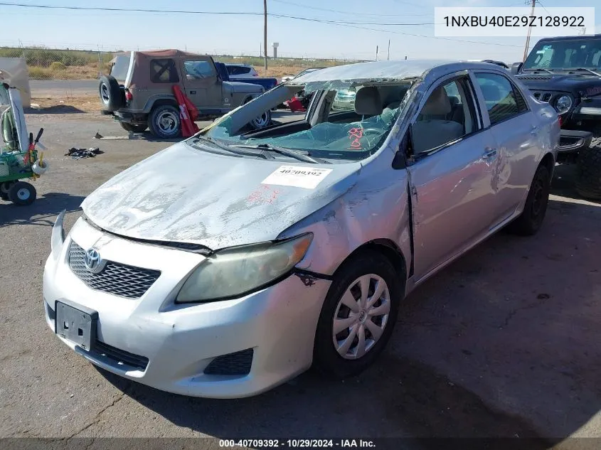 1NXBU40E29Z128922 2009 Toyota Corolla Le