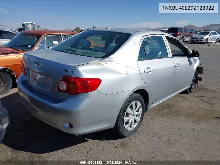 2009 Toyota Corolla Le VIN: 1NXBU40E29Z128922 Lot: 40709392