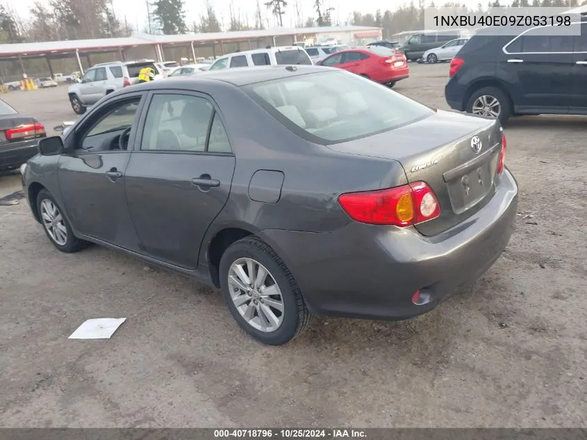 2009 Toyota Corolla Le VIN: 1NXBU40E09Z053198 Lot: 40718796