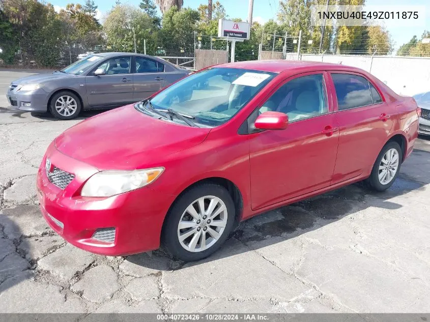 1NXBU40E49Z011875 2009 Toyota Corolla Le