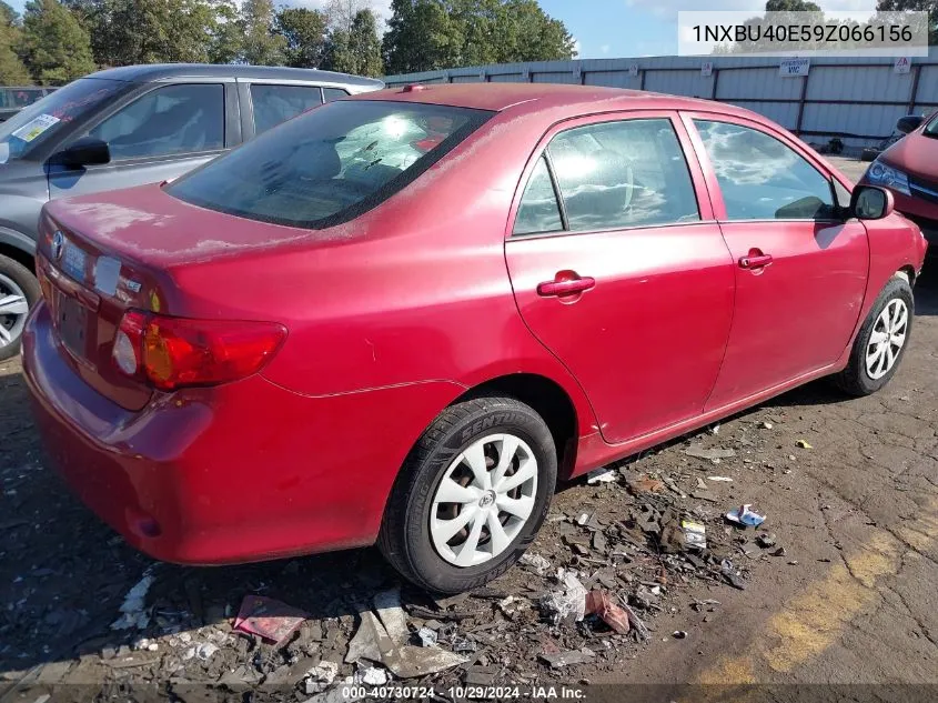 2009 Toyota Corolla Le VIN: 1NXBU40E59Z066156 Lot: 40730724