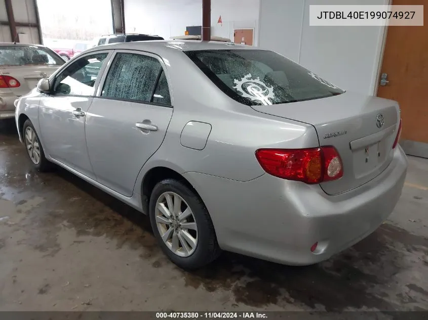 JTDBL40E199074927 2009 Toyota Corolla Le