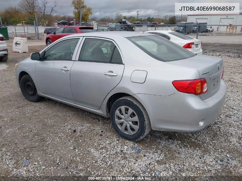 JTDBL40E699068587 2009 Toyota Corolla Le