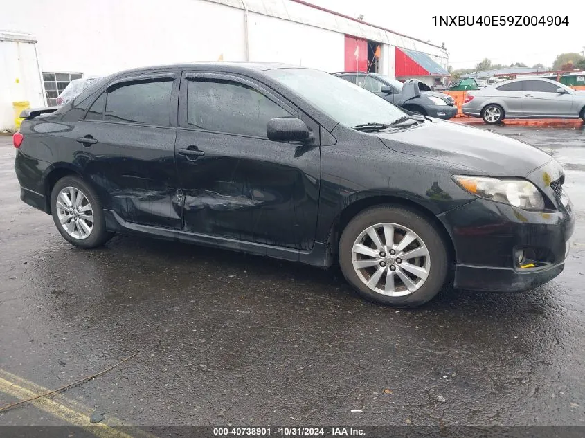 2009 Toyota Corolla S VIN: 1NXBU40E59Z004904 Lot: 40738901