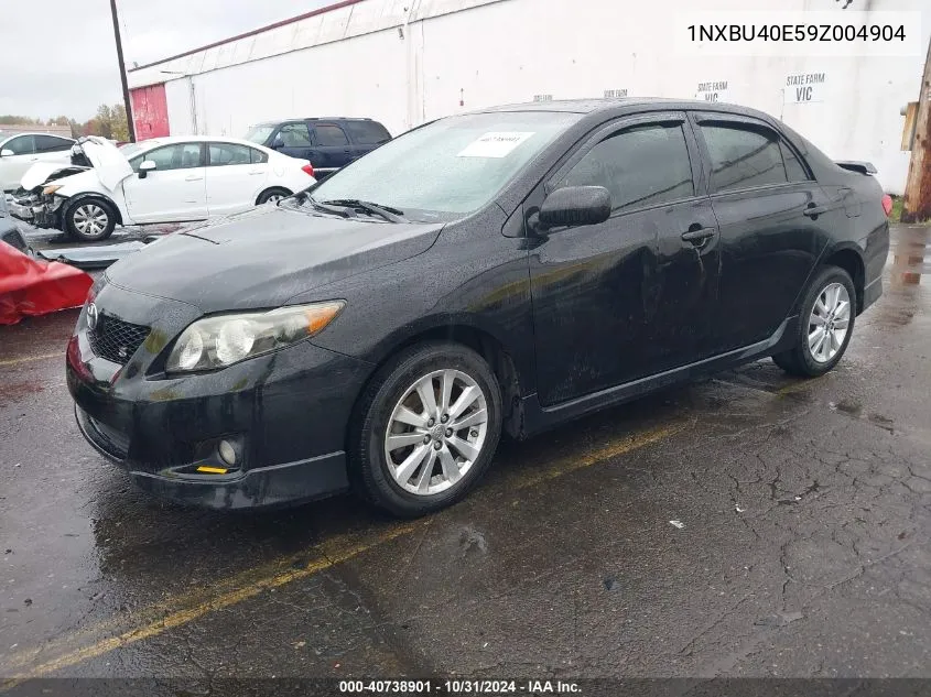 2009 Toyota Corolla S VIN: 1NXBU40E59Z004904 Lot: 40738901