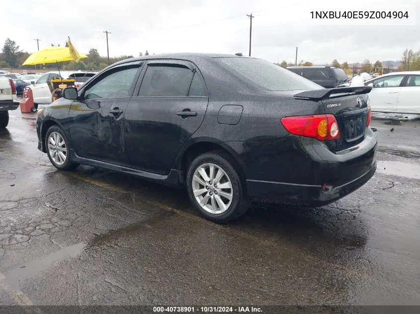 2009 Toyota Corolla S VIN: 1NXBU40E59Z004904 Lot: 40738901