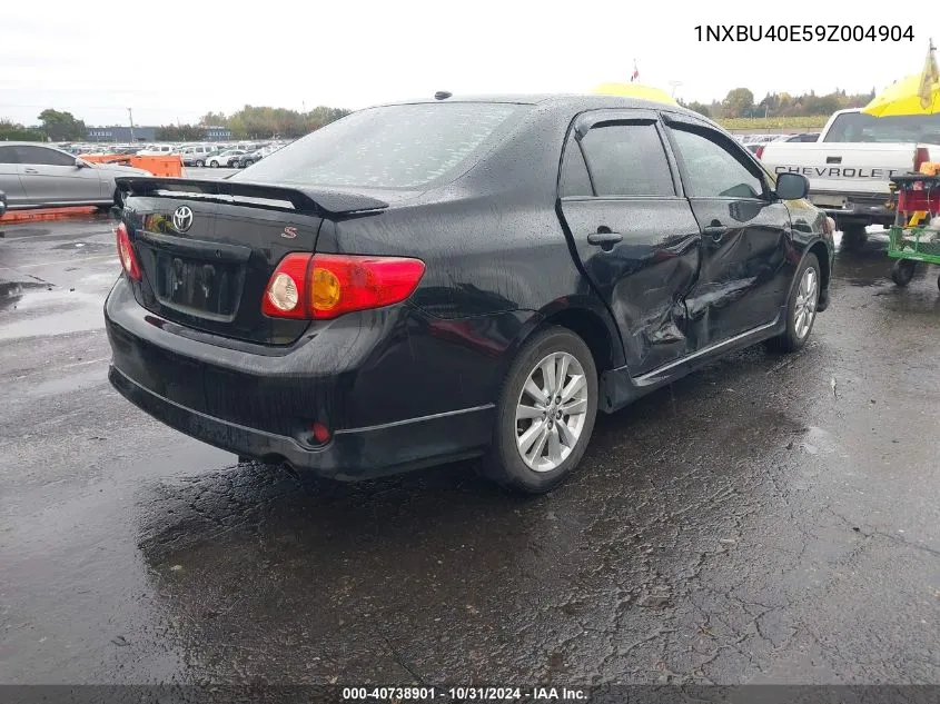 2009 Toyota Corolla S VIN: 1NXBU40E59Z004904 Lot: 40738901