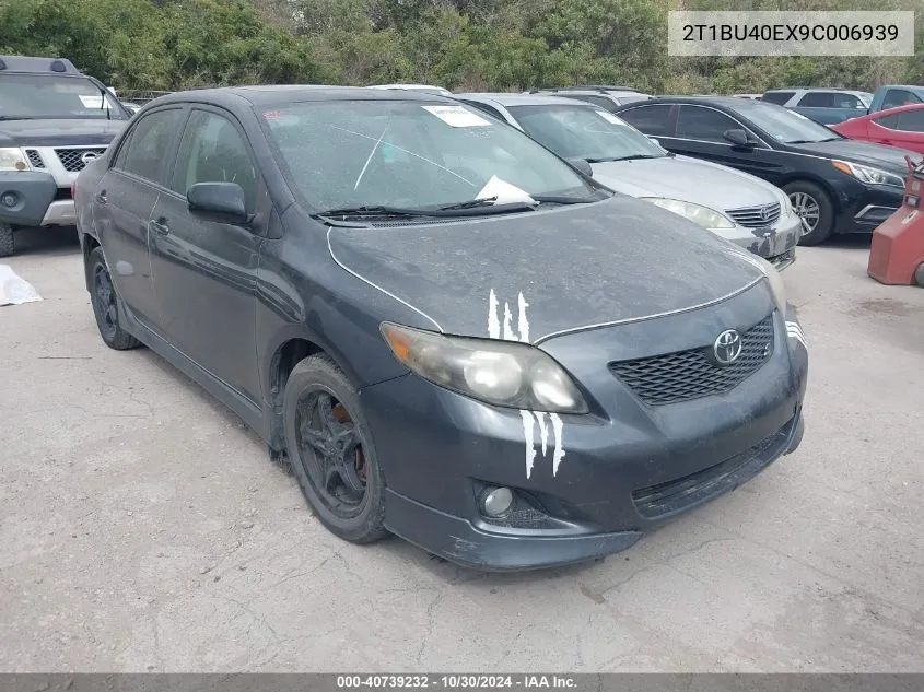 2009 Toyota Corolla S VIN: 2T1BU40EX9C006939 Lot: 40739232