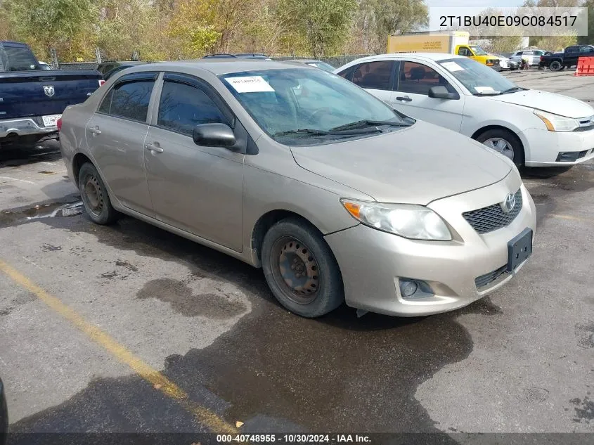 2009 Toyota Corolla VIN: 2T1BU40E09C084517 Lot: 40748955