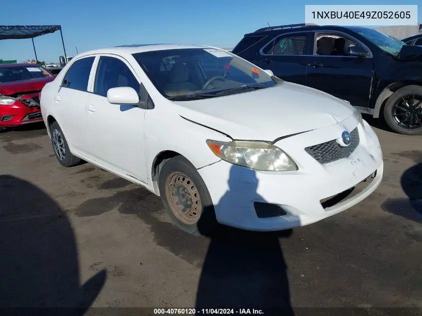 2009 Toyota Corolla Le VIN: 1NXBU40E49Z052605 Lot: 40760120