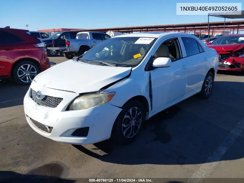 2009 Toyota Corolla Le VIN: 1NXBU40E49Z052605 Lot: 40760120