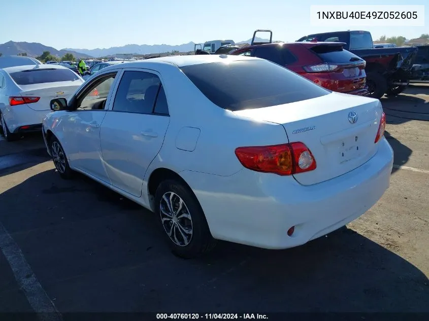 2009 Toyota Corolla Le VIN: 1NXBU40E49Z052605 Lot: 40760120