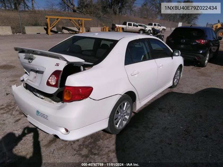 2009 Toyota Corolla S VIN: 1NXBU40E79Z022434 Lot: 40767759