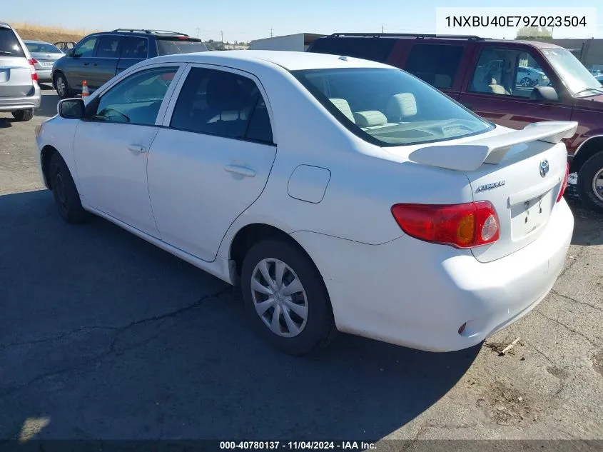 2009 Toyota Corolla Le VIN: 1NXBU40E79Z023504 Lot: 40780137