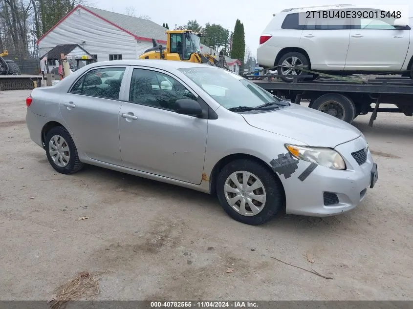 2009 Toyota Corolla VIN: 2T1BU40E39C015448 Lot: 40782565