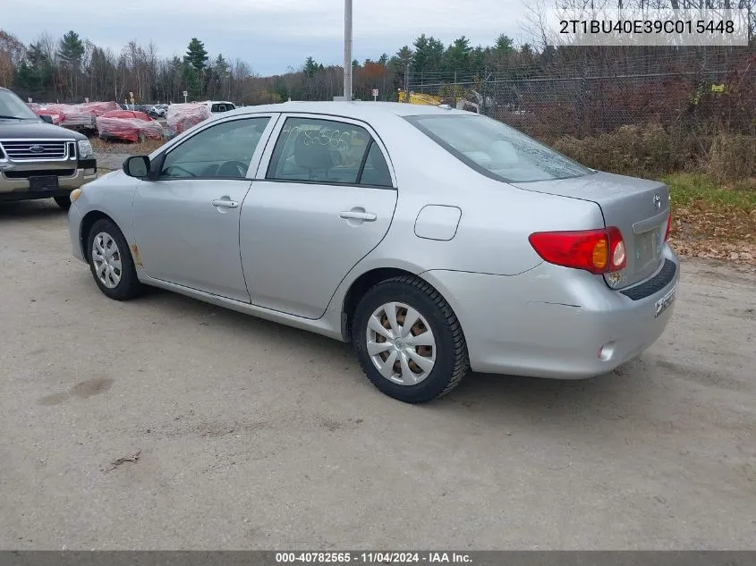 2009 Toyota Corolla VIN: 2T1BU40E39C015448 Lot: 40782565