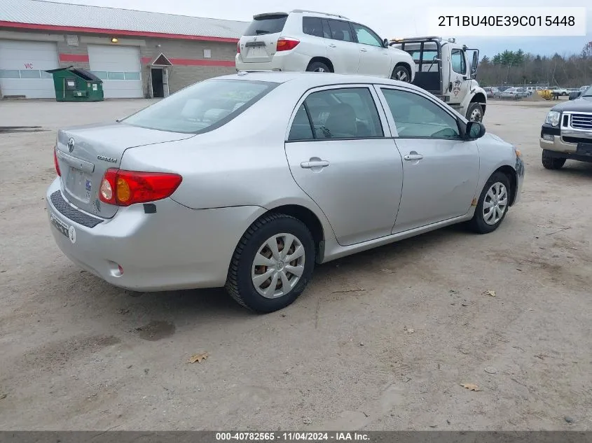 2009 Toyota Corolla VIN: 2T1BU40E39C015448 Lot: 40782565