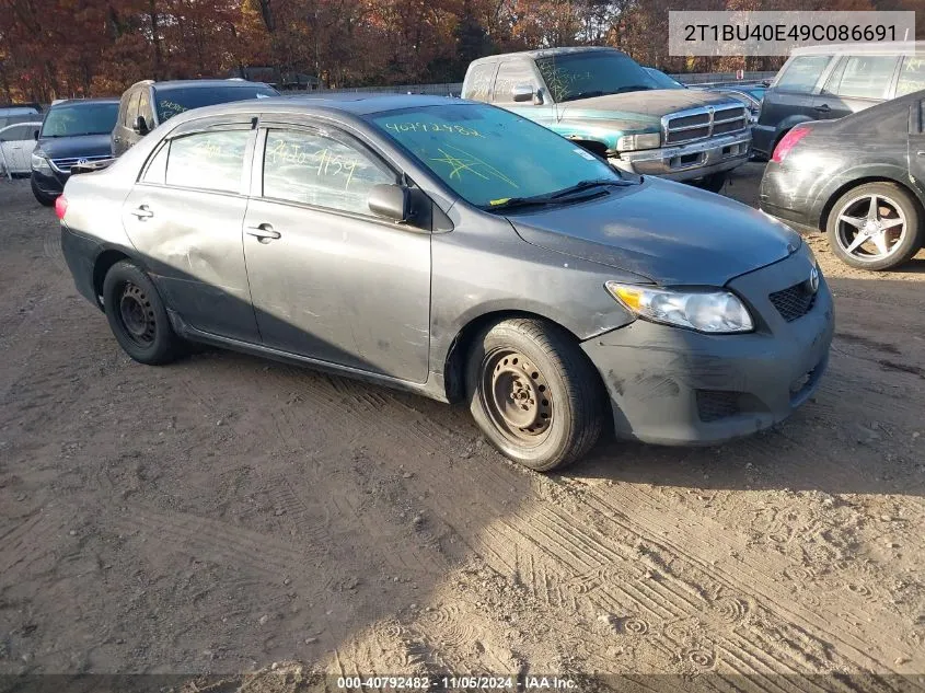 2009 Toyota Corolla Le VIN: 2T1BU40E49C086691 Lot: 40792482