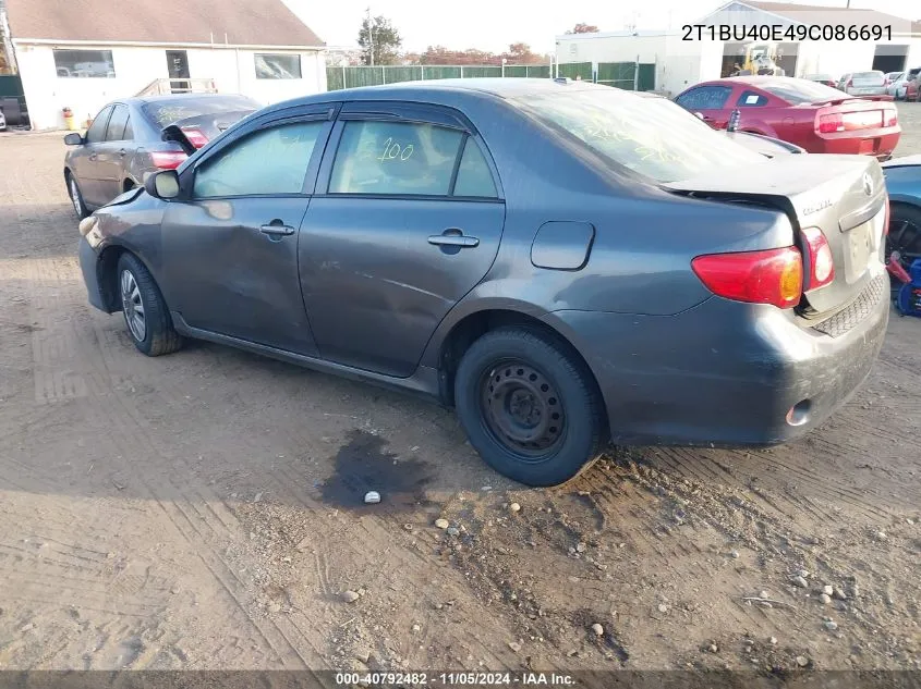 2009 Toyota Corolla Le VIN: 2T1BU40E49C086691 Lot: 40792482