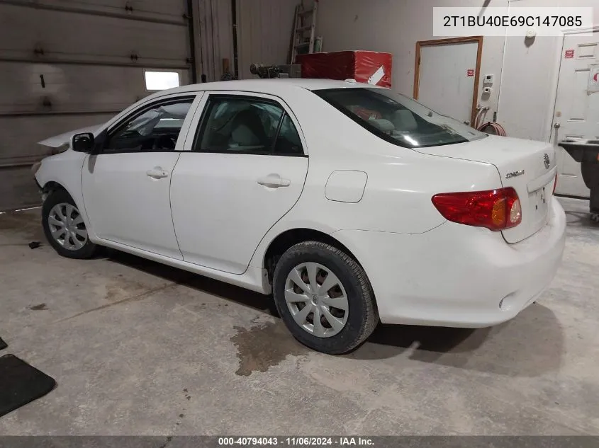 2009 Toyota Corolla Le VIN: 2T1BU40E69C147085 Lot: 40794043