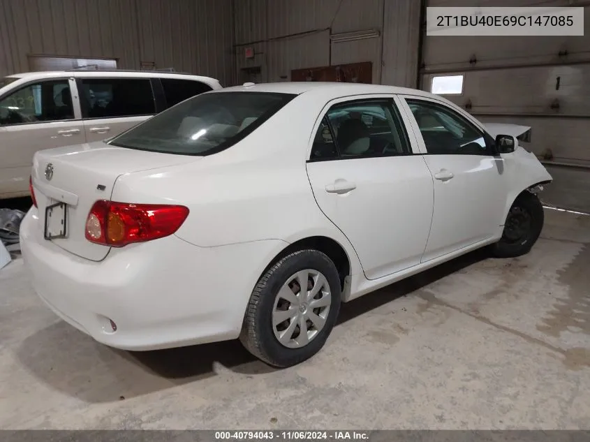 2009 Toyota Corolla Le VIN: 2T1BU40E69C147085 Lot: 40794043