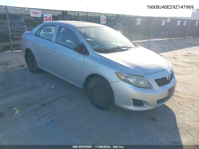 2009 Toyota Corolla VIN: 1NXBU40E29Z147969 Lot: 40797687